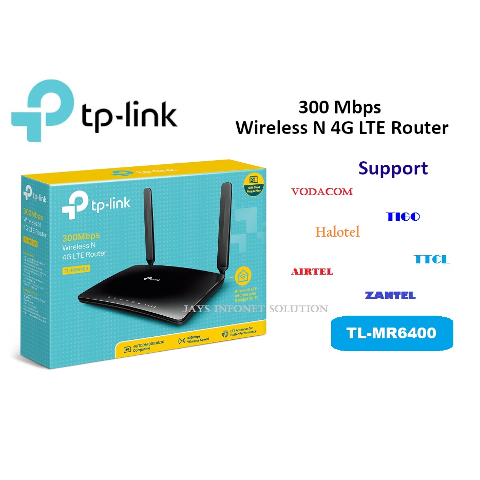 TP-Link TL-MR6400 4G LTE SIM CARD Router