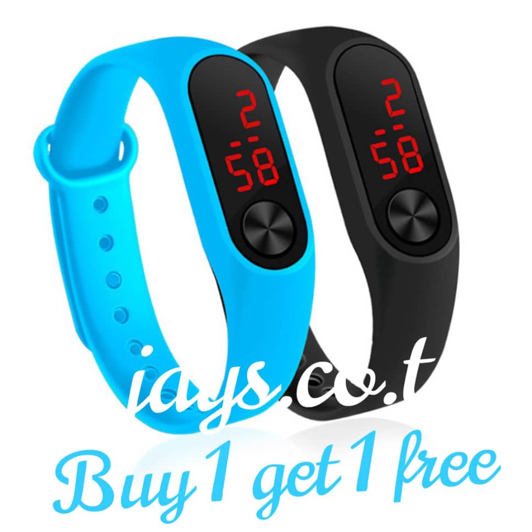 Digital LED Sport Silicone watch for Men, Women & Children Gift watch - Buy 1 get 1 free